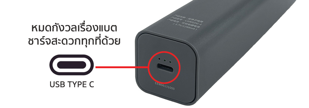 ไฟฉาย LED ติดผนัง ชาร์จไฟได้