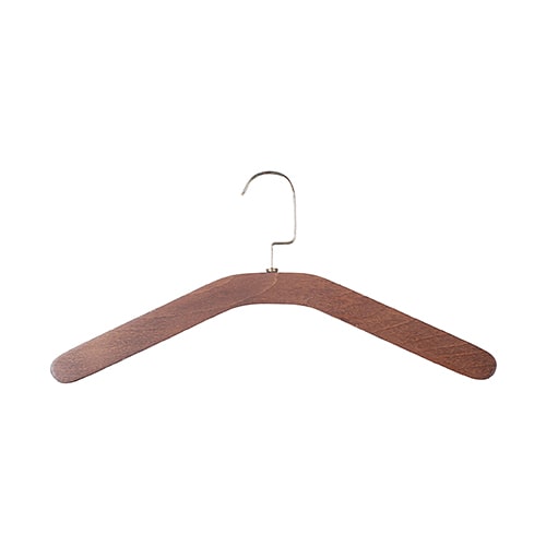 ไม้แขวนเสื้อทรงโค้งหนา ตะขอแบนชุบโครม-2