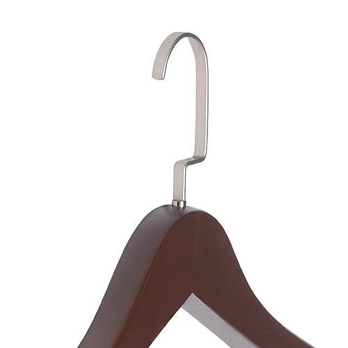 ไม้แขวนเสื้อมาตราฐานหนา ตะขอแบนชุบโครม-3