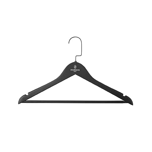 ไม้แขวนเสื้อเชิ๊ต ตะขอแบนเคลือบดำ-2