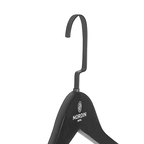 ไม้แขวนเสื้อเชิ๊ต ตะขอแบนเคลือบดำ-3