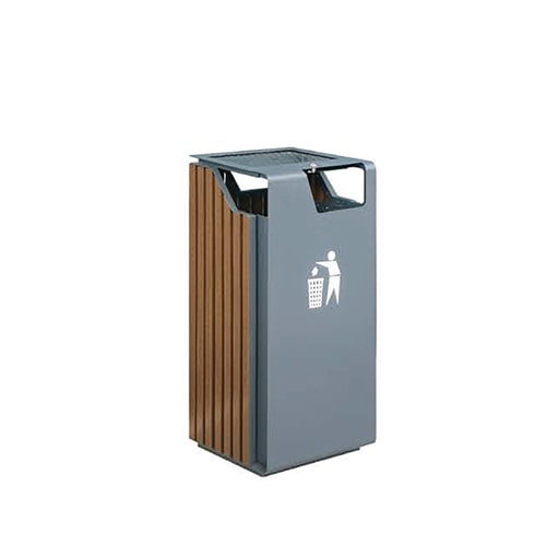 ถังขยะพื้นที่ส่วนกลางเหลี่ยม