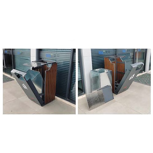 ถังขยะพื้นที่ส่วนกลางเหลี่ยม-2