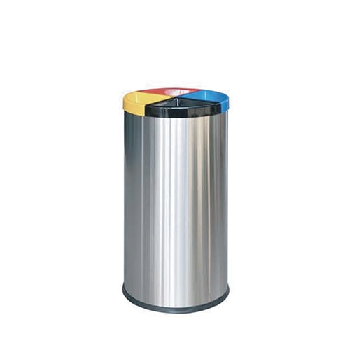 ถังขยะกลมแยกประเภท 4 ช่อง