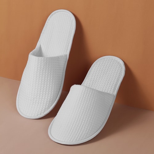 สลิปเปอร์แบบซักได้ ผ้ารังผึ้งหัวปิด-2