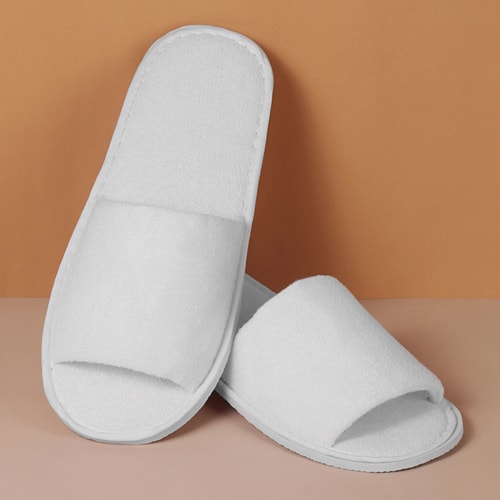 สลิปเปอร์แบบซักได้ ผ้าขนหนูหัวเปิด-3