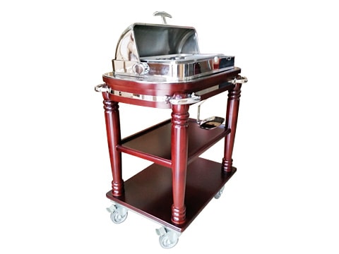 รถเข็นเสิร์ฟ วางหม้ออุ่นอาหาร (Buffet Cart)-2