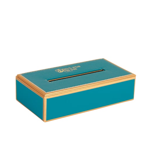 กล่องทิชชู่หนัง พิมพ์ Logo