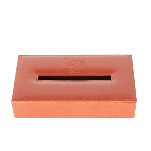 กล่องทิชชู่หนัง พิมพ์ Logo